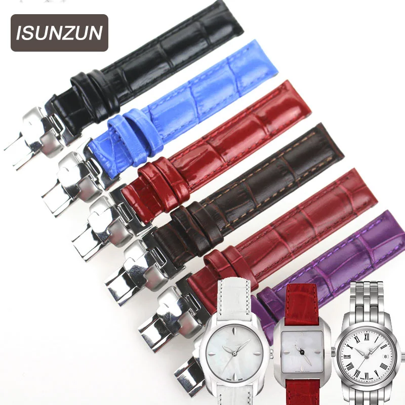 ISUNZUN Top Brand Ladies 14mm Genuine Leather Watch Straps for Tissot 1853 T02 Wave series T023 T028 Ladies Leather Watchbands
ISUNZUN Top Brand Ladies 14mm Genuine Leather Watch Straps for Tissot 1853 T02 Wave series T023 T028 Ladies Leather Watchbands