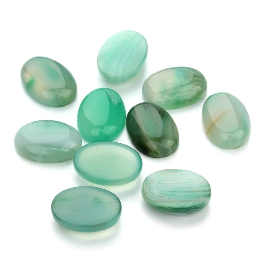 Wholesale 10pcs/lot 13*18mm Oval Flat back Green Striped Agates Cabochons Beads Natural Stone Beads for DIY Jewelry Finding
Wholesale 10pcs/lot 13*18mm Oval Flat back Green Striped Agates Cabochons Beads Natural Stone Beads for DIY Jewelry Finding