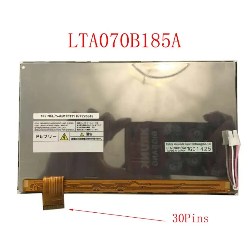 Новый и оригинальный 7 дюймовый ЖК дисплей LTA070B185A LTA070B185 LTA070B для автомобильной