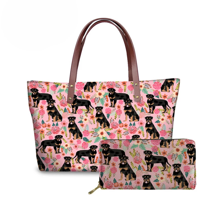 NOISYDESIGNS Rottweiler Floral Dog Printing Shoulder Bag Purse and Handbag Fashion Women's Handbags Designer Clutch for Female
NOISYDESIGNS Rottweiler Floral Dog Printing Shoulder Bag Purse and Handbag Fashion Women's Handbags Designer Clutch for Female