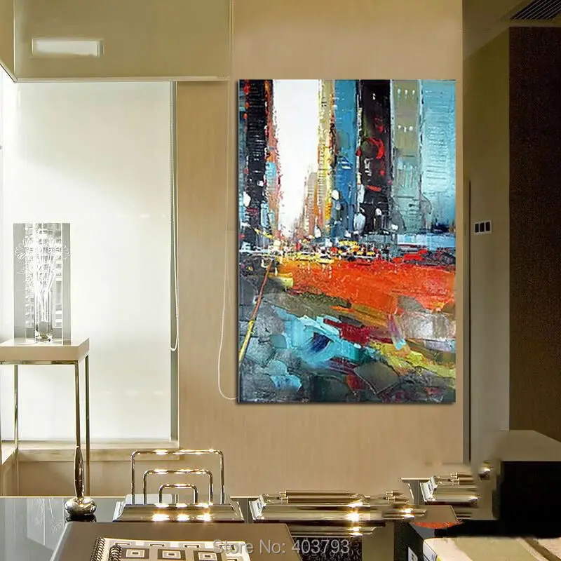 NEW-Modern Hand-painted Abstract Canvas Art Handmade Oil Painting Wall Art Cityscape No Frame Home Decoration
NEW-Modern Hand-painted Abstract Canvas Art Handmade Oil Painting Wall Art Cityscape No Frame Home Decoration