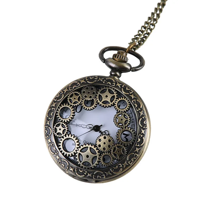 Vintage Steampunk Retro Bronze Gear Design Pocket Watch Quartz Pendant Necklace Gift Women Men Nurse Watch Reloj De Bolsillo
Vintage Steampunk Retro Bronze Gear Design Pocket Watch Quartz Pendant Necklace Gift Women Men Nurse Watch Reloj De Bolsillo