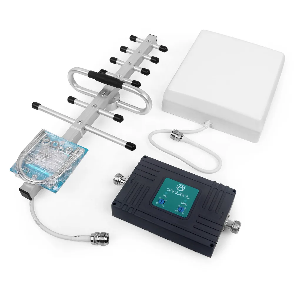 cellular booster 2G 3G GSM 1800MHz 4G LTE 700MHz 70dB Dual Band Phone Signal Booster Voice Data Repeater Amplifier & panel a Set
cellular booster 2G 3G GSM 1800MHz 4G LTE 700MHz 70dB Dual Band Phone Signal Booster Voice Data Repeater Amplifier & panel a Set