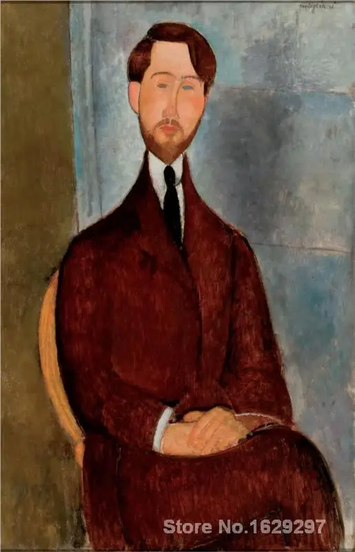 Portrait of Leopold Zborowski Amedeo Modigliani painting for bedroom decoration High quality | Дом и сад