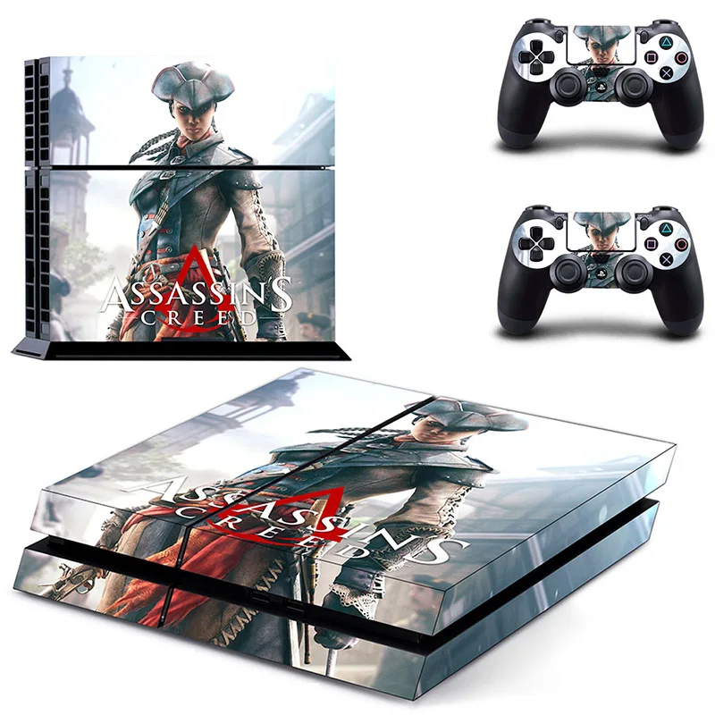 Assassin's Creed Series stickers For Sony ps4 sticker Console and 2 Controllers PS4 Pro Stickers Decal Vinyl | Электроника
