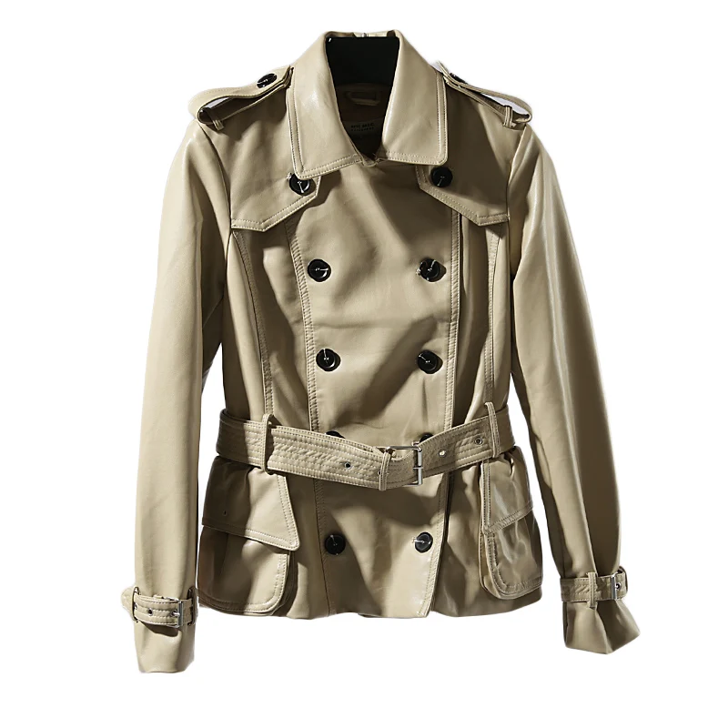 England style fashion double breasted leather Locomotive jacket female street style big pockets leather jackets with belt wq2448
England style fashion double breasted leather Locomotive jacket female street style big pockets leather jackets with belt wq2448