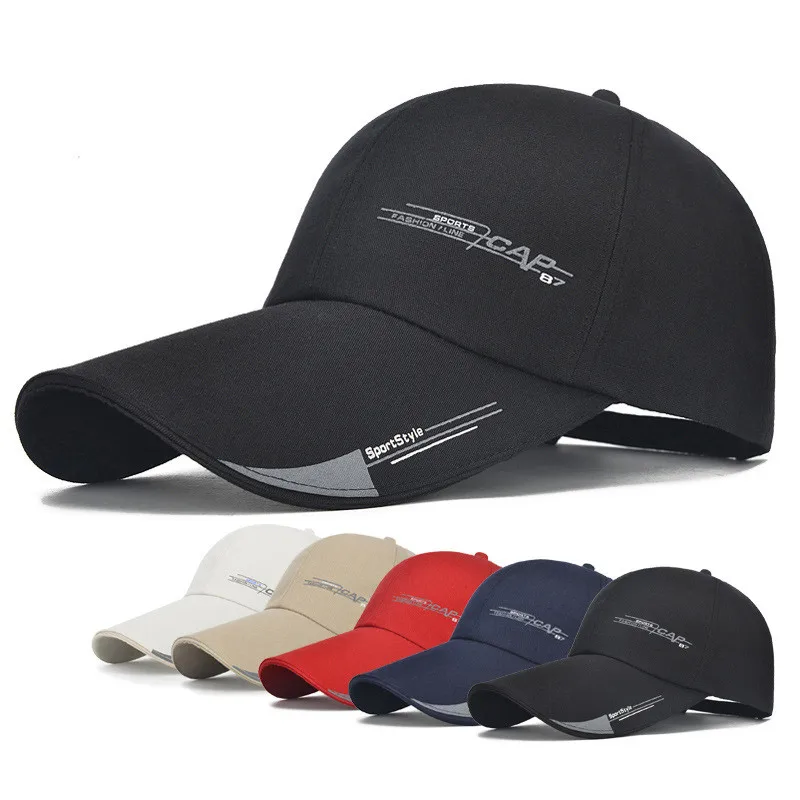 1 Piece Baseball Cap Men's Adjustable Cap Sports Hats Solid Color Letter Fashion Running Caps Summer Fall Hat Lengthen Brim
1 Piece Baseball Cap Men's Adjustable Cap Sports Hats Solid Color Letter Fashion Running Caps Summer Fall Hat Lengthen Brim