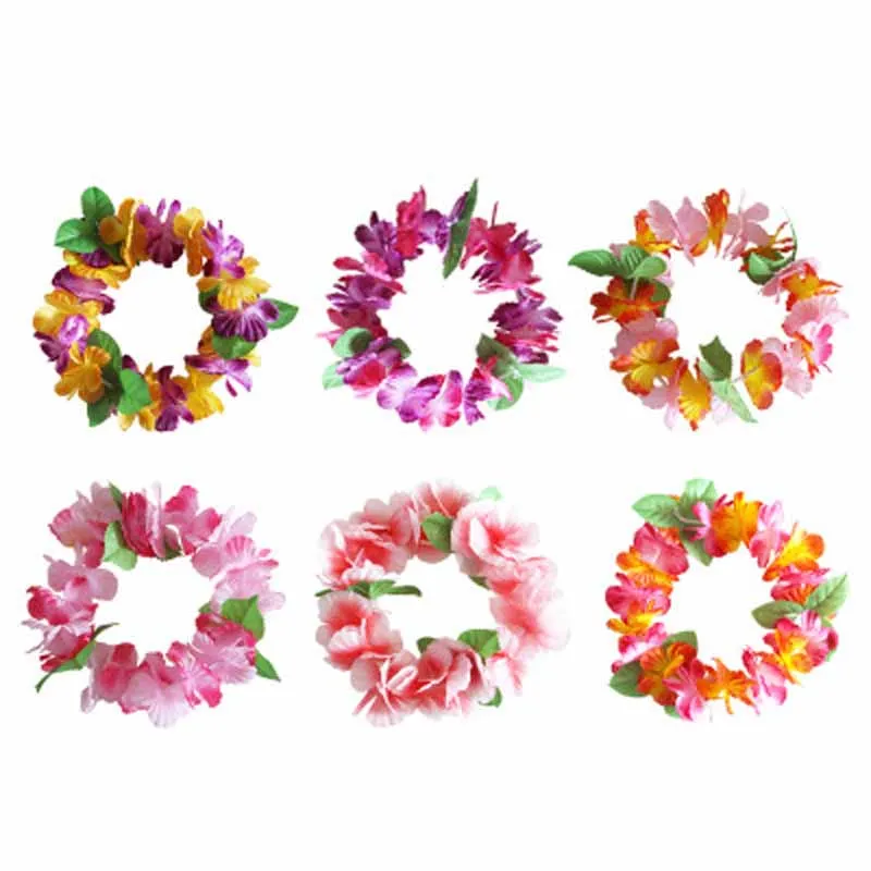 Tropical Luau Hawaiian leis Flowers Headband Headpiece for Summer Beach swimming pool wedding Birthday Party Decoration Favor
Tropical Luau Hawaiian leis Flowers Headband Headpiece for Summer Beach swimming pool wedding Birthday Party Decoration Favor