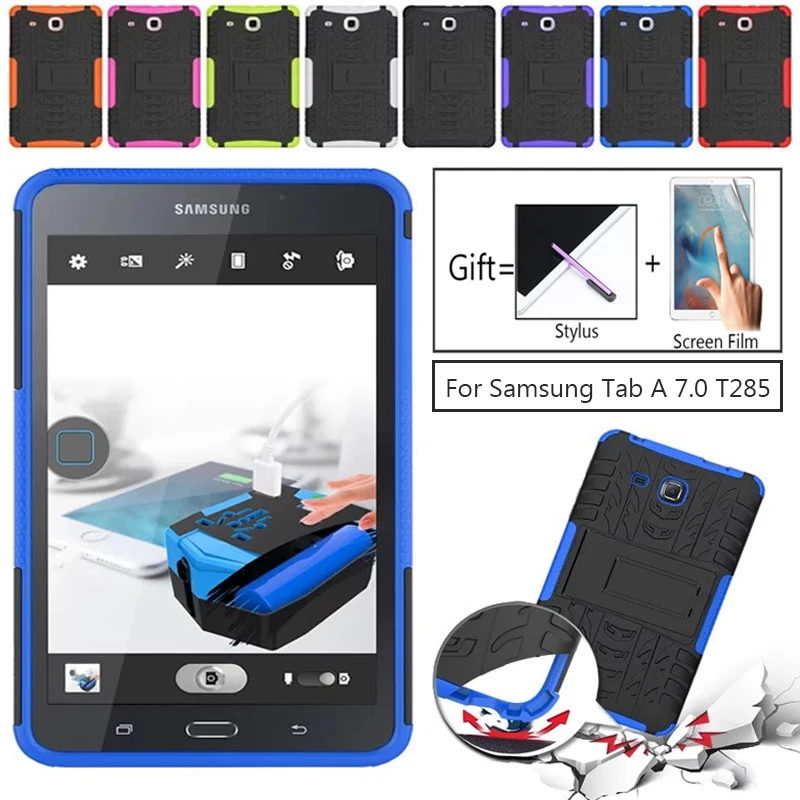 Новый армированный чехол для Samsung Tab A A6 T280 противоударный из ТПУ и поликарбоната