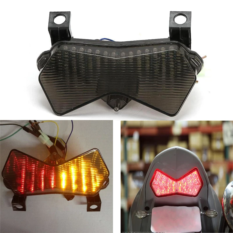 For Kawasaki ZX6R ZX6RR 2003 2004 Z1000 2003-2005 Z750S 2003 2004 Motorcycle Smoke LED Tail Light Integrated Led Brake Driving
For Kawasaki ZX6R ZX6RR 2003 2004 Z1000 2003-2005 Z750S 2003 2004 Motorcycle Smoke LED Tail Light Integrated Led Brake Driving