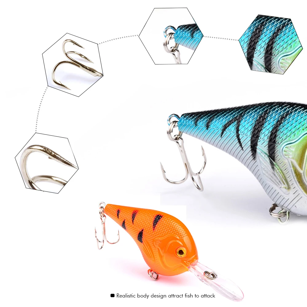 8pcs, Crank Bait Plastic Hard Lures 95mm, Fishing Baits, Crankbait, Wobblers, Freshwater Fish Lure
8pcs, Crank Bait Plastic Hard Lures 95mm, Fishing Baits, Crankbait, Wobblers, Freshwater Fish Lure