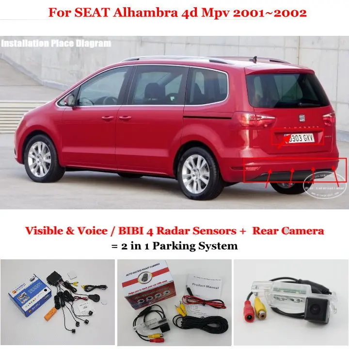 Для SEAT Alhambra 4d Mpv 2001 ~ 2002 Датчики Парковки Авто заднего вида датчик заднего вида система сигнализации обратная камера
Для SEAT Alhambra 4d Mpv 2001 ~ 2002 Датчики Парковки Авто заднего вида датчик заднего вида система сигнализации обратная камера