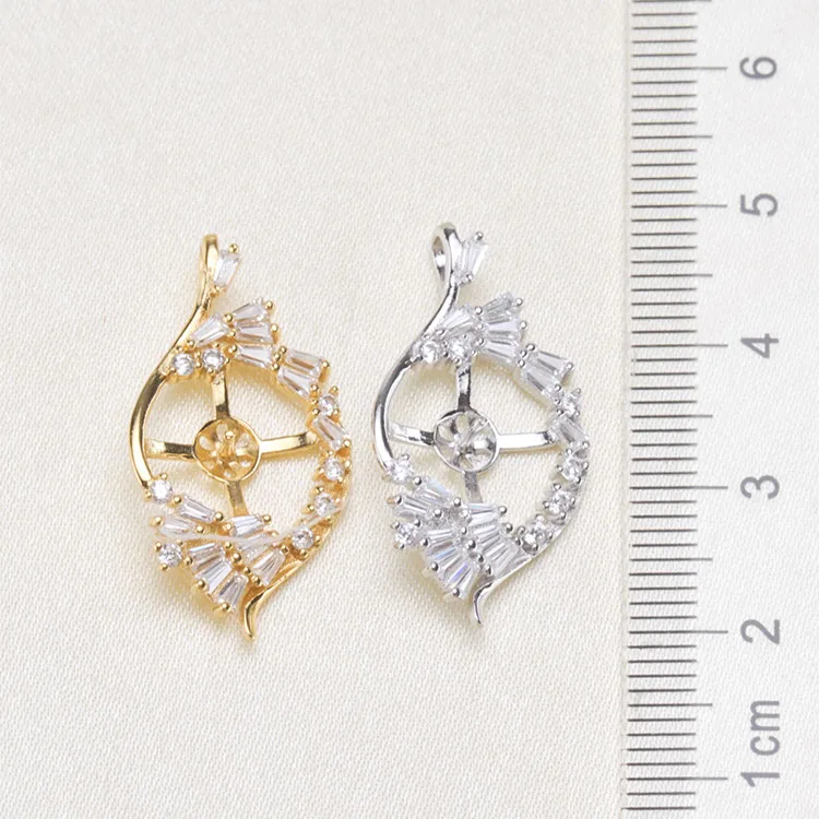 Delicate Feather Design Pearl Pendant Jewelry Findings S925 Sterling Silver Pearl Pendant Settings Silver&Gold 3Pcs
Delicate Feather Design Pearl Pendant Jewelry Findings S925 Sterling Silver Pearl Pendant Settings Silver&Gold 3Pcs