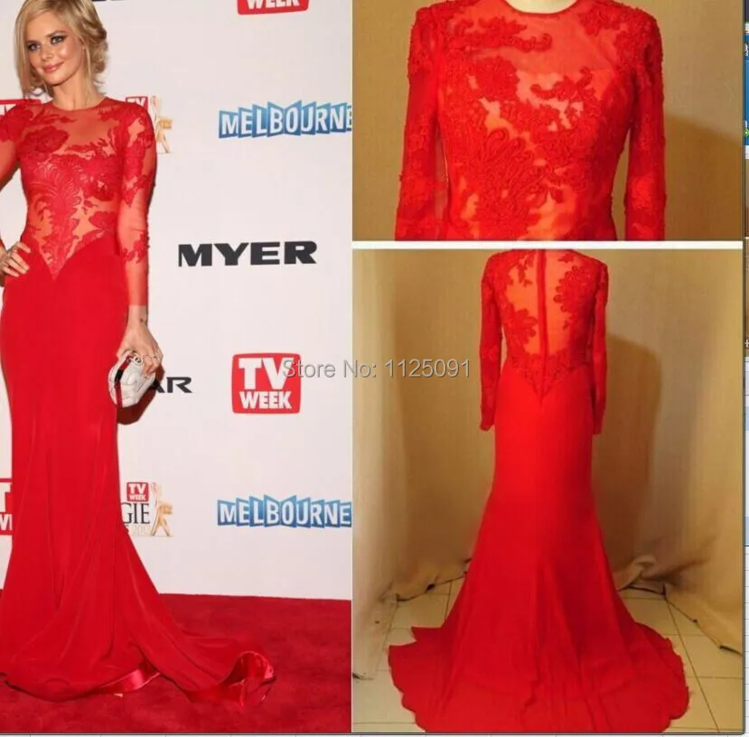 New Arrival Custom Made Long Sleeve Evening Dress Appliques Mermaid Red Lace Dreaming Design Real Photos Party Dresses
New Arrival Custom Made Long Sleeve Evening Dress Appliques Mermaid Red Lace Dreaming Design Real Photos Party Dresses