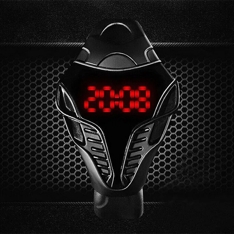 Fashion Creative Design Cobra Watches Men LED Digital Watches Triangle Case Sports Watches Men Silicone Relogio Masculino
Fashion Creative Design Cobra Watches Men LED Digital Watches Triangle Case Sports Watches Men Silicone Relogio Masculino