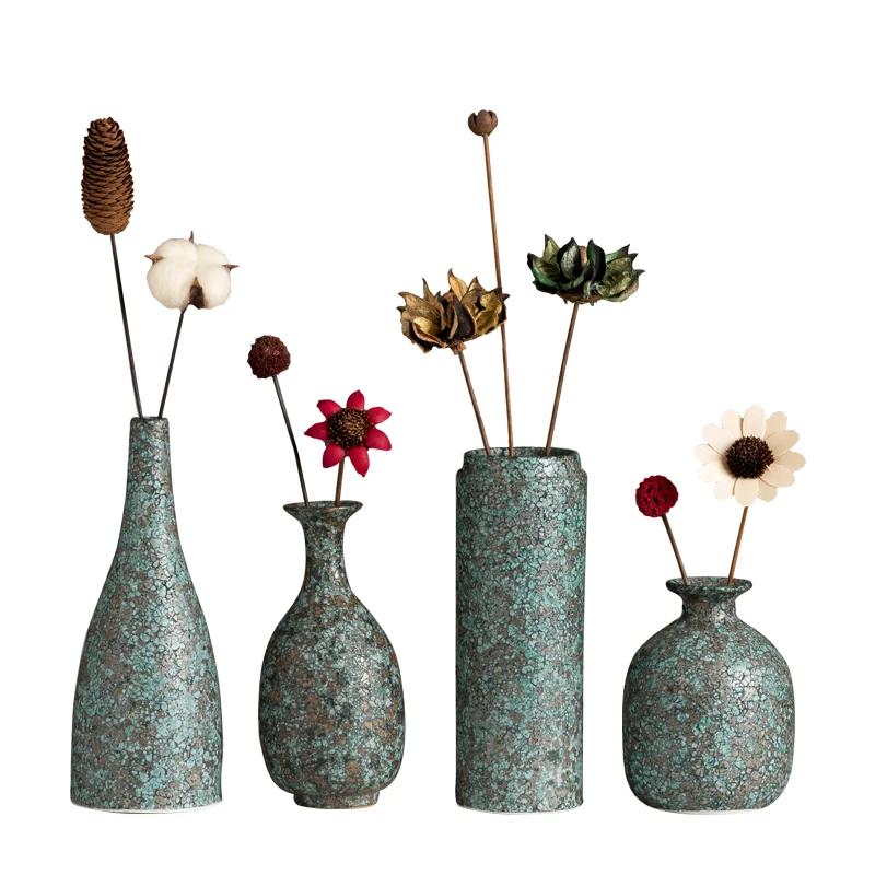 Japanese Style Vintage Ceramic Coarse Pottery Desktop Vase Ornaments Modern Art Dried Flower Vases Home Decoration Accessories
Japanese Style Vintage Ceramic Coarse Pottery Desktop Vase Ornaments Modern Art Dried Flower Vases Home Decoration Accessories
