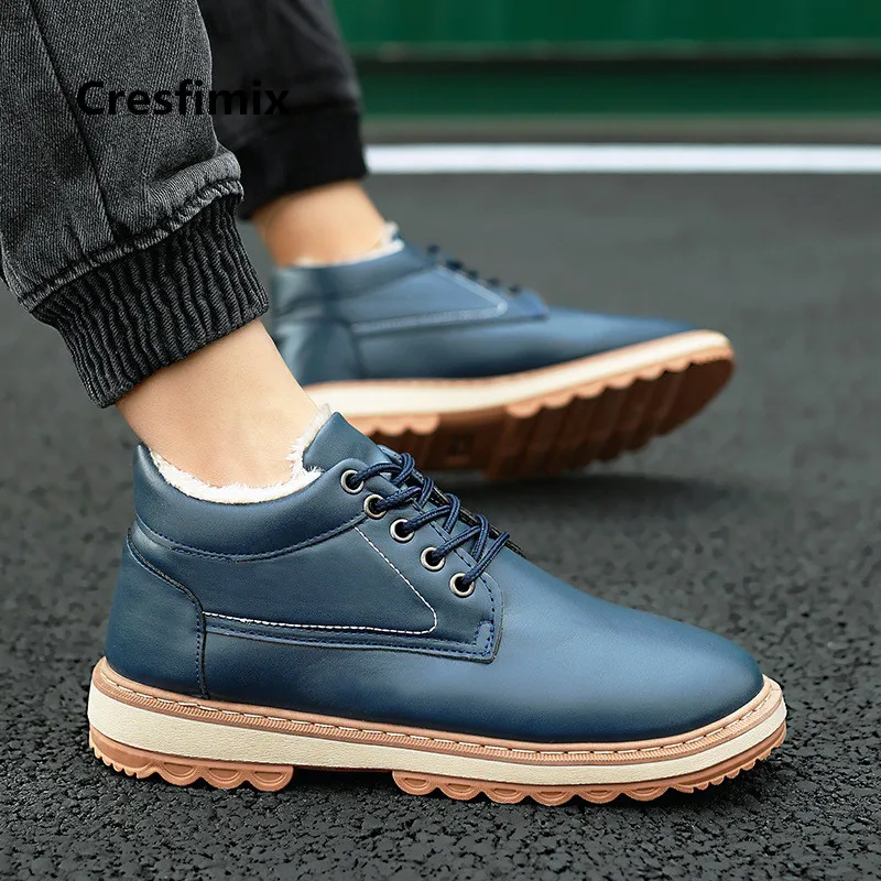 Cresfimix Zapatos Hombre Male Fashion Comfortable Autumn & Winter Warm Boots Men Casual Lace Up Blue Shoes Leisure Shoes B3098
Cresfimix Zapatos Hombre Male Fashion Comfortable Autumn & Winter Warm Boots Men Casual Lace Up Blue Shoes Leisure Shoes B3098