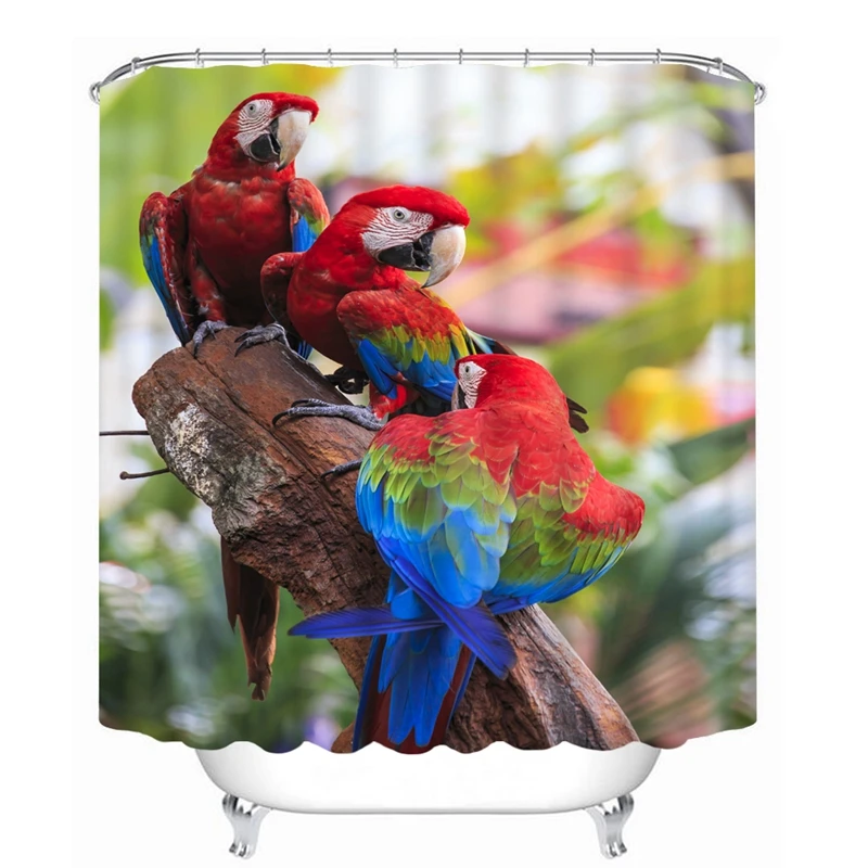 3D shower curtain beautiful parrot pattern Polyester Fabric Waterproof Shower Curtain Eco-Friendly Bathroom Curtain Home
3D shower curtain beautiful parrot pattern Polyester Fabric Waterproof Shower Curtain Eco-Friendly Bathroom Curtain Home