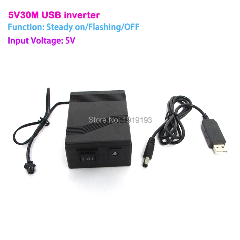 Newest DC-5V USB 30M EL wire inverter/driver powered by Mobile battery or USB for driving 30meter EL wire or 5meter EL strip
Newest DC-5V USB 30M EL wire inverter/driver powered by Mobile battery or USB for driving 30meter EL wire or 5meter EL strip