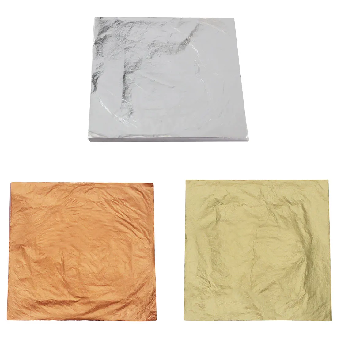 100pcs/lot 14x14cm 1Imitation Gold Silver Copper Leaf Leaves Metal Sheets Foil 14cm For Gilding Craft Decoration DIY Art Craft
100pcs/lot 14x14cm 1Imitation Gold Silver Copper Leaf Leaves Metal Sheets Foil 14cm For Gilding Craft Decoration DIY Art Craft
