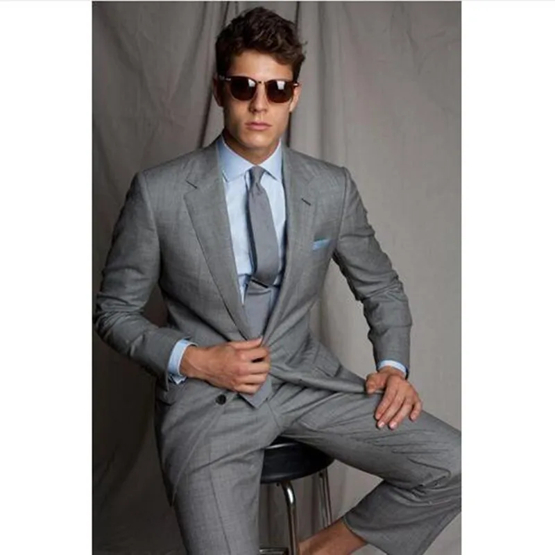 New Two Pieces Gray Men's Wedding Suits Shawl Lapel Groomsmen Suits Groom Wear Best Man Prom Party Suit ( Jacket+Pants)
New Two Pieces Gray Men's Wedding Suits Shawl Lapel Groomsmen Suits Groom Wear Best Man Prom Party Suit ( Jacket+Pants)