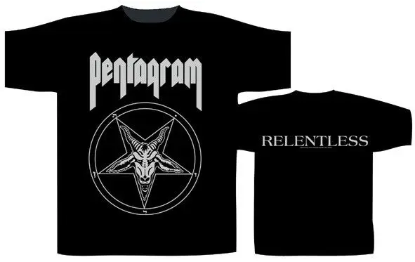 Pentagram 'Relentless' T-Shirt - NEW & OFFICIAL T Shirt Men Funny Tee Shirts Short Sleeve Retro top tee
Pentagram 'Relentless' T-Shirt - NEW & OFFICIAL T Shirt Men Funny Tee Shirts Short Sleeve Retro top tee