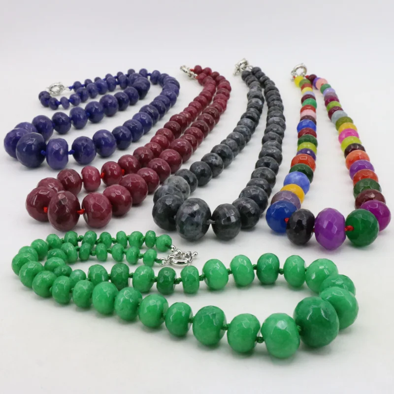 New arrival faceted abacus shaped 6-20mm stone tower chain necklace 19 inch DIY women fashion jewelry five colors to choose from
New arrival faceted abacus shaped 6-20mm stone tower chain necklace 19 inch DIY women fashion jewelry five colors to choose from