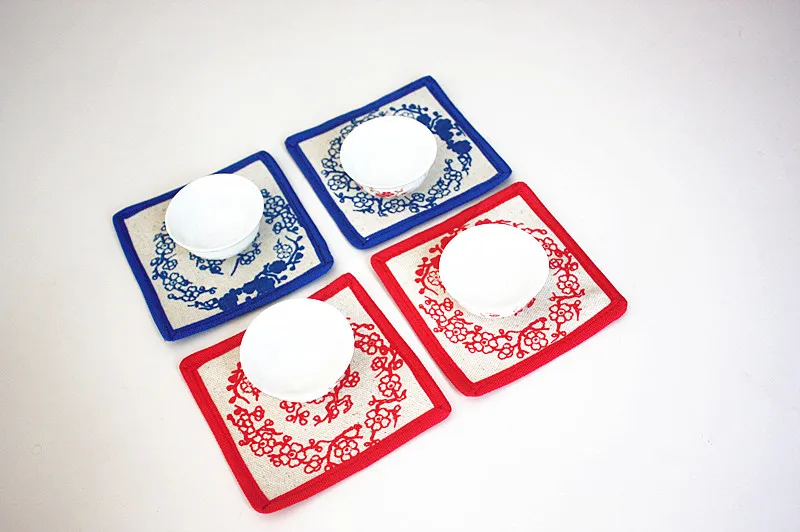 1pc 10cm*10cm cotton table mat!China style zakka tea cup cotton coaster placemat.Household accessory drink glass mug tischset
1pc 10cm*10cm cotton table mat!China style zakka tea cup cotton coaster placemat.Household accessory drink glass mug tischset