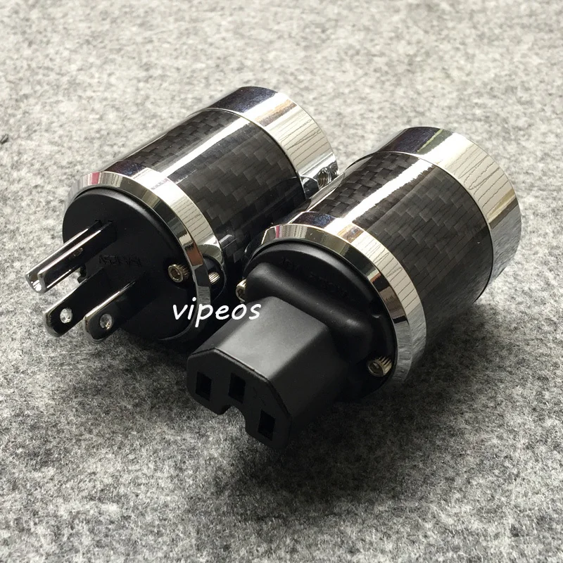 Free shipping Carbon fiber Rhodium plated US AC Power Plug for DIY power cable Amplifer
Free shipping Carbon fiber Rhodium plated US AC Power Plug for DIY power cable Amplifer