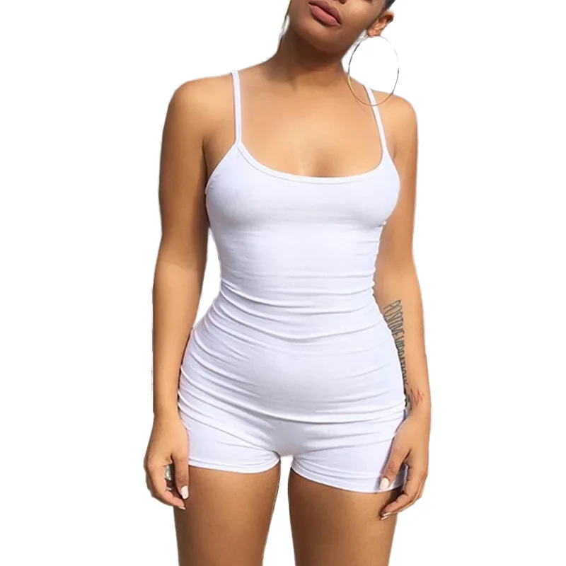 Nylon Solid Skinny Jumpsuits Sexy Girls Wearing Jumpsuit White Straps Bodycon Summer Playsuits
Nylon Solid Skinny Jumpsuits Sexy Girls Wearing Jumpsuit White Straps Bodycon Summer Playsuits