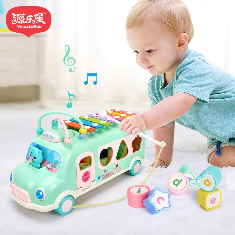 Baby Knock Piano Bus Toy Vehicles Shape Learning Children's Toys Car Multi-Function Music Puzzle Hand Knock Piano Xylophone
Baby Knock Piano Bus Toy Vehicles Shape Learning Children's Toys Car Multi-Function Music Puzzle Hand Knock Piano Xylophone