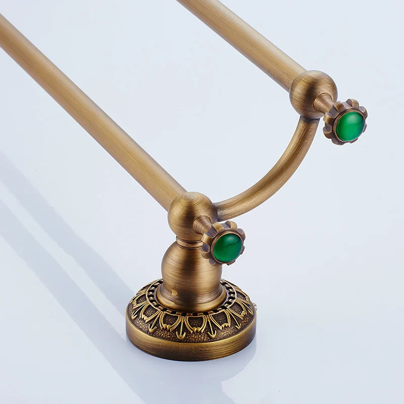 Emerald Green Stone Bathroom Hardware Set Brass Carved Brushed Bathroom Hardware Accessories Shelf Combination Into Sets
Emerald Green Stone Bathroom Hardware Set Brass Carved Brushed Bathroom Hardware Accessories Shelf Combination Into Sets
