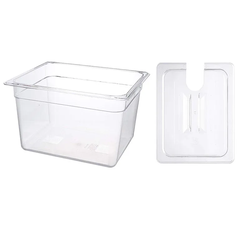 Sous Vide Container with Lid 11 L Water Tank Bath for Circulator Sous Vide Culinary Immersion Slow Cooker
Sous Vide Container with Lid 11 L Water Tank Bath for Circulator Sous Vide Culinary Immersion Slow Cooker