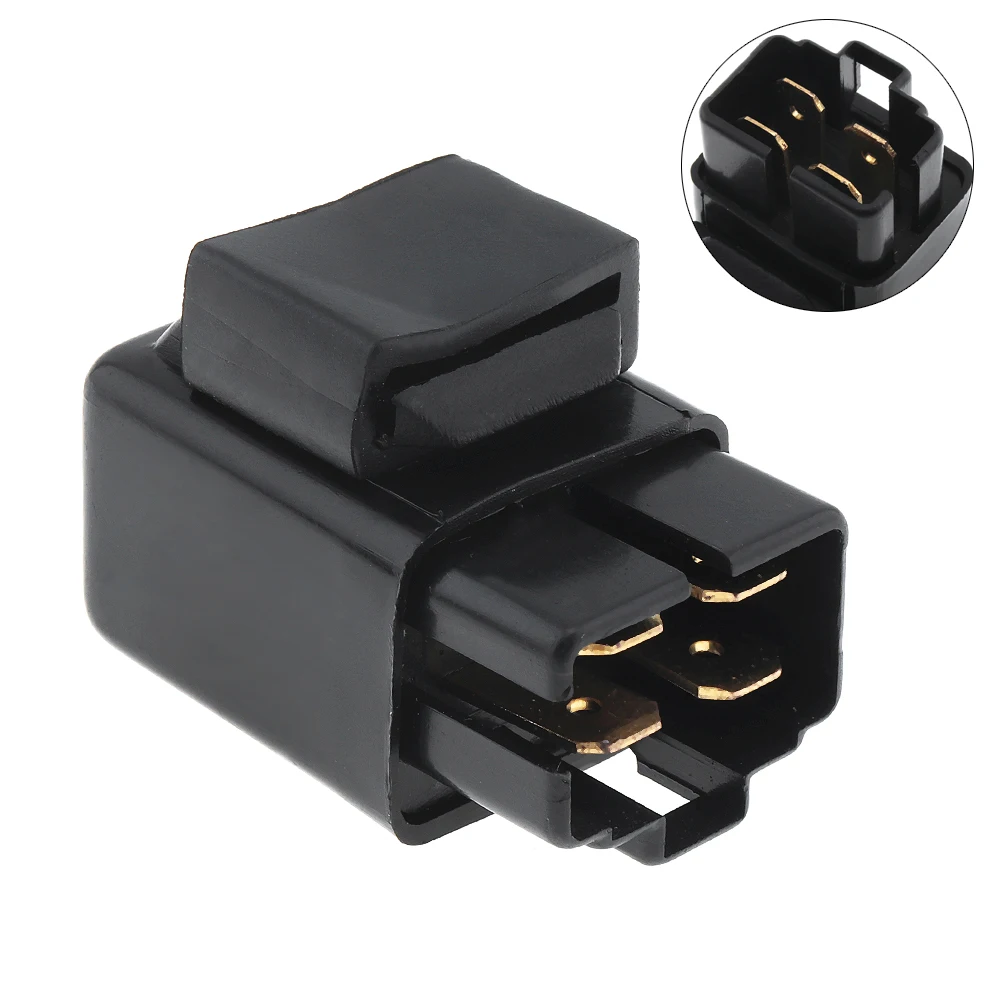 12V 4-Pin Stable Performance Plastic + Metal Black Durable Start Relay Solenoid Suitables for WARRIOR350 YFM350X 1987-2013
12V 4-Pin Stable Performance Plastic + Metal Black Durable Start Relay Solenoid Suitables for WARRIOR350 YFM350X 1987-2013