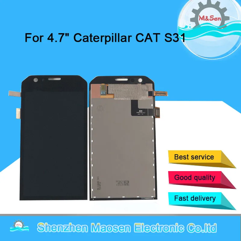 ЖК-дисплей и дигитайзер сенсорной панели для CAT S31, запасной дисплей в сборе, оригинал M & Sen, 4,7 дюйма
ЖК-дисплей и дигитайзер сенсорной панели для CAT S31, запасной дисплей в сборе, оригинал M & Sen, 4,7 дюйма