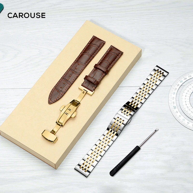 Carouse Stainless Steel Metal Watchband Bracelet 12mm 14mm 16mm 18mm 19mm 20mm 22mm Calf Leather Watch Band Strap Combined sales
Carouse Stainless Steel Metal Watchband Bracelet 12mm 14mm 16mm 18mm 19mm 20mm 22mm Calf Leather Watch Band Strap Combined sales