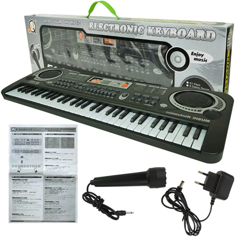 61 Keys Digital Piano Electronic Music Keyboard Electric Piano With 10 Kinds Of Rhythm 6 Demos For Children Gift US Plug 20
61 Keys Digital Piano Electronic Music Keyboard Electric Piano With 10 Kinds Of Rhythm 6 Demos For Children Gift US Plug 20