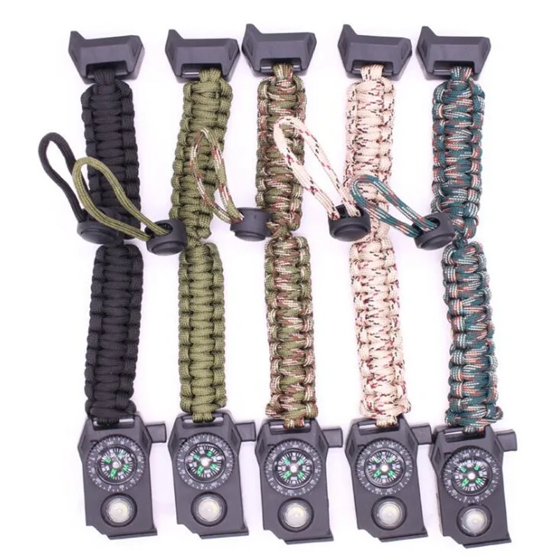 Military Survival Bracelet Men Multifunctional LED Light SOS Paracord Outdoor Camping Rescue Emergency Rope Braided Bracelets
Military Survival Bracelet Men Multifunctional LED Light SOS Paracord Outdoor Camping Rescue Emergency Rope Braided Bracelets