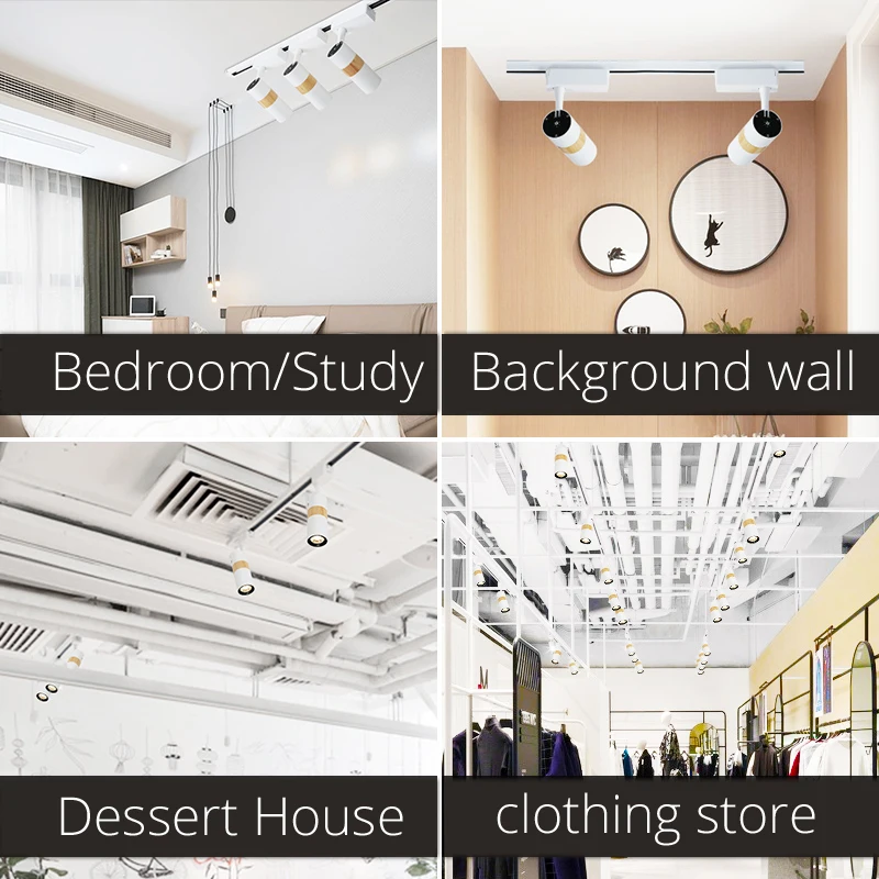 LED Track Light 10W COB Lamp Lights Rail Spotlights Leds Tracking Fixture Spot Reflectors for clothes Store | Освещение