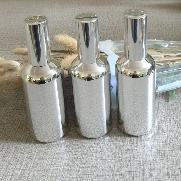 100ml empty glass lotion bottles silver plated cream lotion bottle refillable cosmetics bottles makeup containers wholesale
100ml empty glass lotion bottles silver plated cream lotion bottle refillable cosmetics bottles makeup containers wholesale