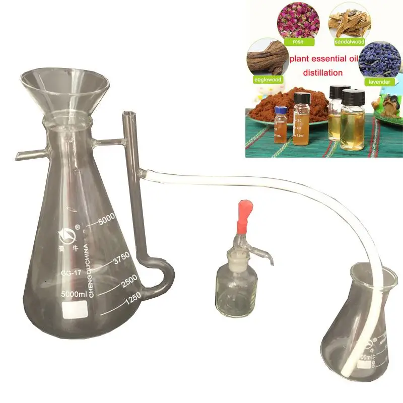 250ml-5000ml New Home/Lab Lavender Rose Plant Pure Water Essential Oil Dew Separator Collector Bottle Glassware Kits
250ml-5000ml New Home/Lab Lavender Rose Plant Pure Water Essential Oil Dew Separator Collector Bottle Glassware Kits