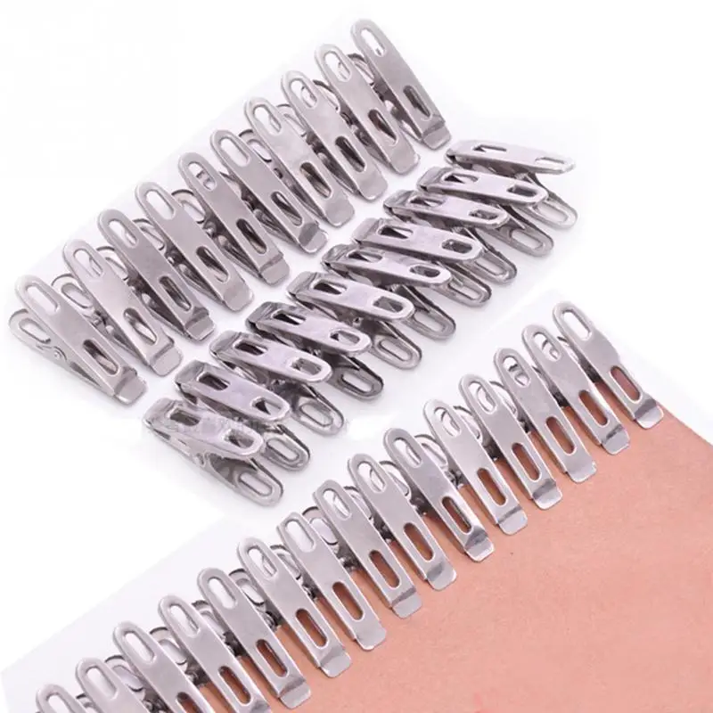 20Pcs Stainless Steel Washing Clothes Pegs Hanging Pins Laundry Windproof Clips bathroom Storage accessories
20Pcs Stainless Steel Washing Clothes Pegs Hanging Pins Laundry Windproof Clips bathroom Storage accessories