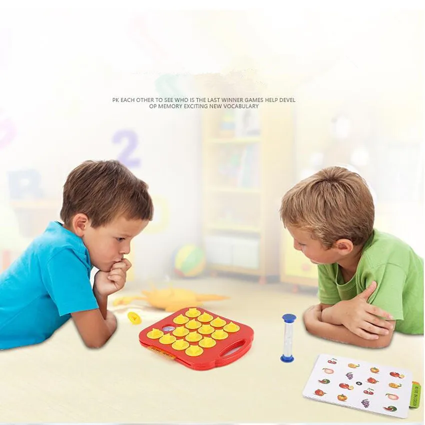 Children Memory Training Matching Pair Game Early Education Interactive toy Vehicl/Fruit/Animal/Life Set Pair Puzzle
Children Memory Training Matching Pair Game Early Education Interactive toy Vehicl/Fruit/Animal/Life Set Pair Puzzle