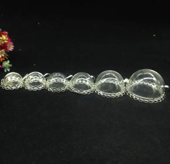 20pcs mix size hollow half Glass dome cover double lace connector set glass vial pendant DIY glass globe bubble necklace gifts
20pcs mix size hollow half Glass dome cover double lace connector set glass vial pendant DIY glass globe bubble necklace gifts