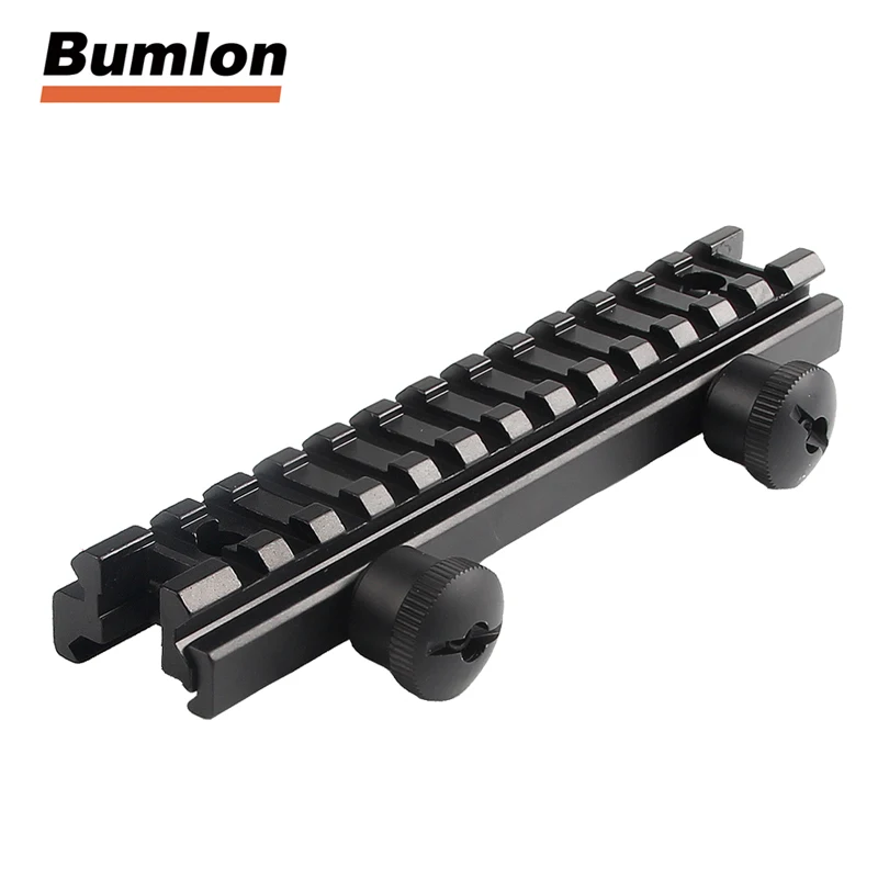 

AR Riser Base Middle Profile QD Scope Mount 20MM Rail with 13 Slots Weaver Picatinny Rail for Tactical Airsoft HT1-0016