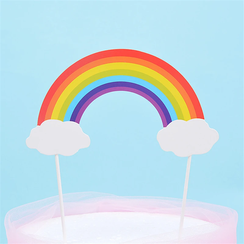 5pcs/lot Colorful Rainbow Clouds Cake Topper for Wedding Birthday Party Cake Top Flags Baking Decoration Children's Day Supplies
5pcs/lot Colorful Rainbow Clouds Cake Topper for Wedding Birthday Party Cake Top Flags Baking Decoration Children's Day Supplies
