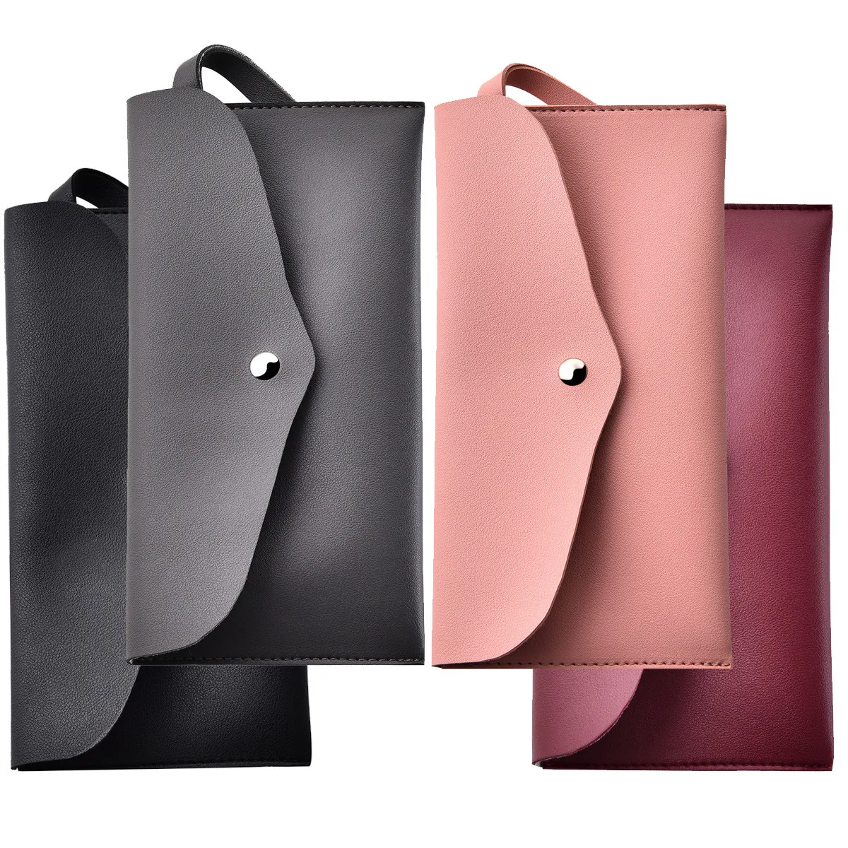 PU Leather Pencil Cases Pouch Bag with Button Women Portable Solid Color Small Simple Pencil Pouches Makeup Purse Cosmetic Bags
PU Leather Pencil Cases Pouch Bag with Button Women Portable Solid Color Small Simple Pencil Pouches Makeup Purse Cosmetic Bags