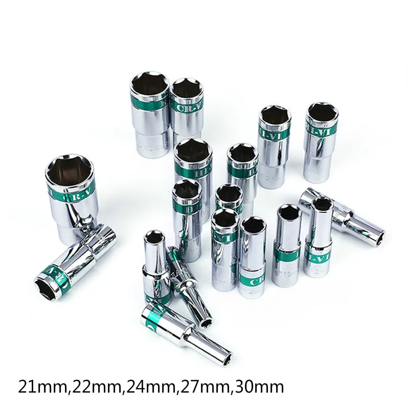 5 Pcs/set 1/2" 21-30mm Lengthened Socket Adopter Universal Socket Wrench Head Inner Hexagon Spanner Allen Head Auto Repair Tools
5 Pcs/set 1/2" 21-30mm Lengthened Socket Adopter Universal Socket Wrench Head Inner Hexagon Spanner Allen Head Auto Repair Tools