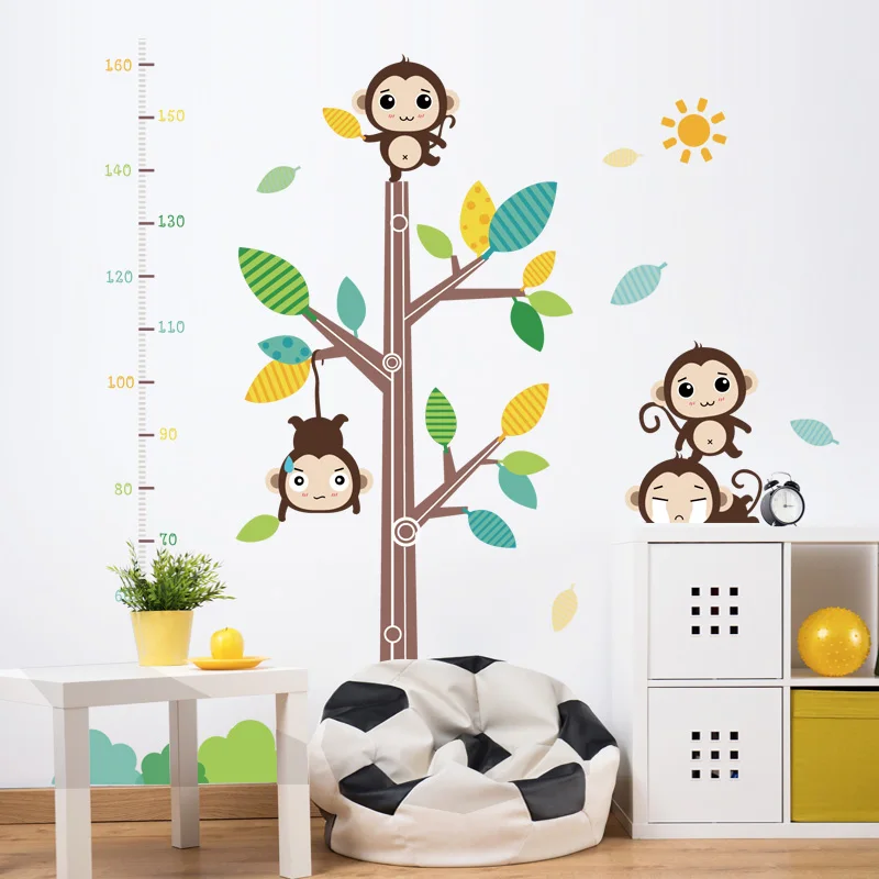 Monkey Trees height Wall Sticker Baby Room Children Bedroom Wall Stickers For Kids Rooms Home Decor Wall Art Sticker
Monkey Trees height Wall Sticker Baby Room Children Bedroom Wall Stickers For Kids Rooms Home Decor Wall Art Sticker