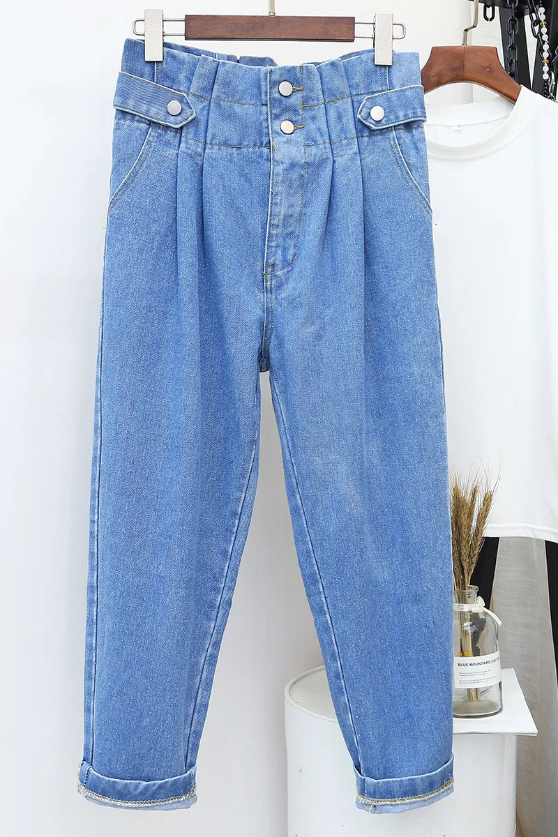 Women Summer 2019 Mom Jeans Harem Jeans Casual High Waist Denim Pants Boyfriends Jeans Femme Trousers Ripped Jeans Plus Size 5XL
Women Summer 2019 Mom Jeans Harem Jeans Casual High Waist Denim Pants Boyfriends Jeans Femme Trousers Ripped Jeans Plus Size 5XL